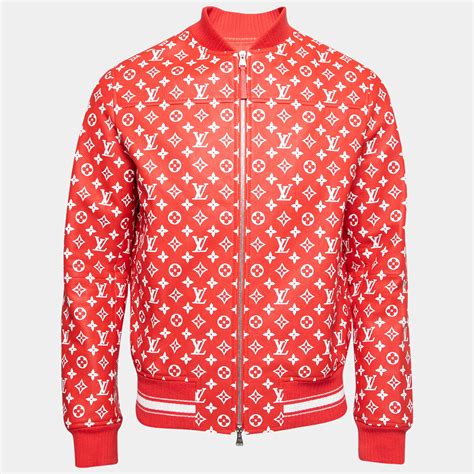 louis vuitton bomber jacket red|Louis Vuitton windbreaker jacket.